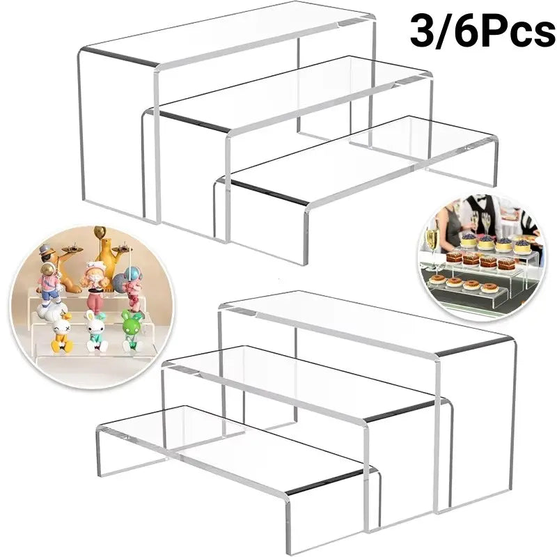 U-shaped display rack, transparent acrylic storage rack, Adjustable storage rack, cosmetics and figurines storage rack, desktop and bathroom storage rack, cabinet storage, beauty storage, Organiser, Adjustable racks, Cosmetic holder