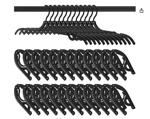 12Pcs/Set Travel Hangers,Cruise Ship Essentials,Portable Folding Clothes Hangers,Travel Accessories,Foldable Clothes Drying Rack,Christmas Party Gifts,Hand Tools Kits