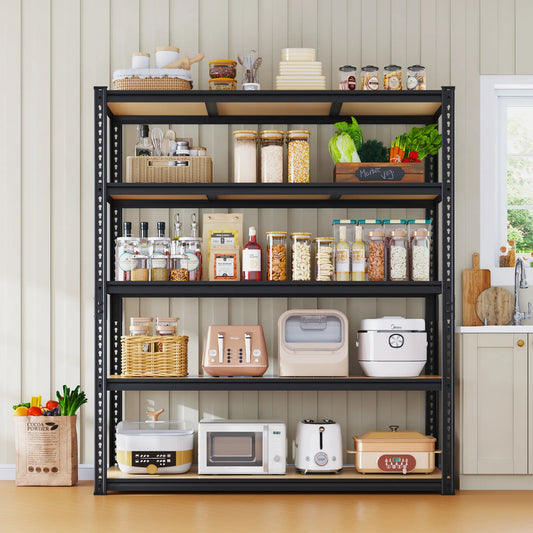 Garage Shelves Classic 5-Tier Metal Storage Shelving Unit Height Adjustable Versatile Utility Rack Shelf for Craft Warehouse Pantry Kitchen Organiser Industrial Bookshelf  Shelf for Craft Warehouse Pantry Basement Durable Steel Stand Organiser Racks summe