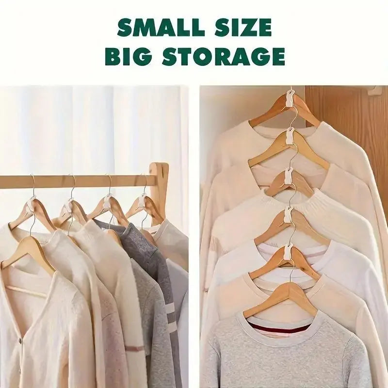 Foldable Plastic Clothes Hanger Hook, 50pcs Portable Hanging Coat Hook, Space Saving Home Storage Hook, Closet Hooks for Bedroom, Living Room, Office