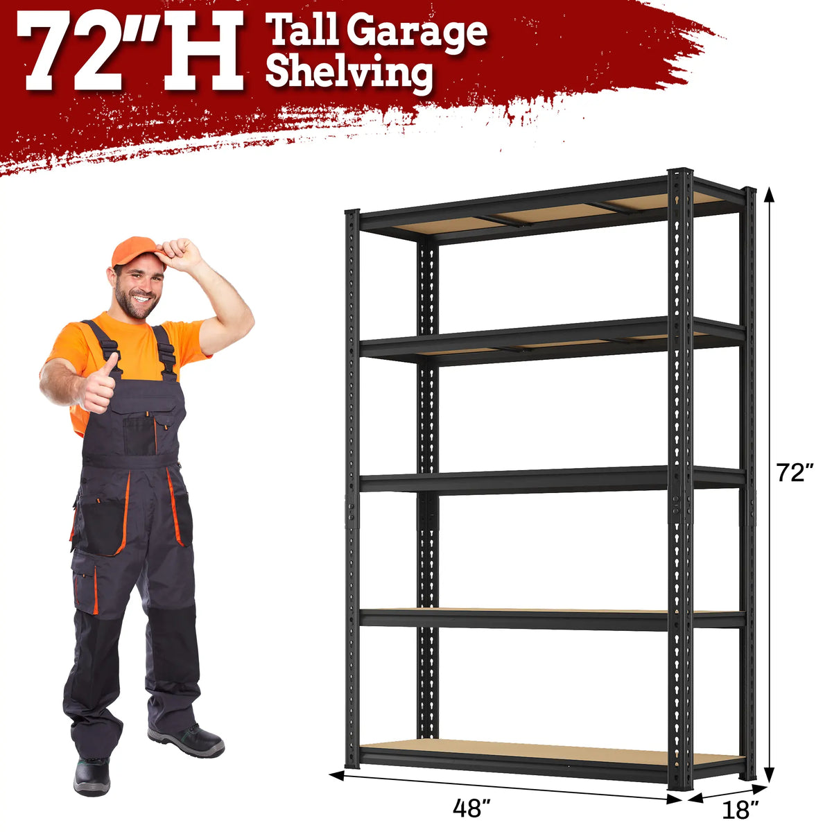 Garage Shelves Classic 5-Tier Metal Storage Shelving Unit Height Adjustable Versatile Utility Rack Shelf for Craft Warehouse Pantry Kitchen Organiser Industrial Bookshelf  Shelf for Craft Warehouse Pantry Basement Durable Steel Stand Organiser Racks summe