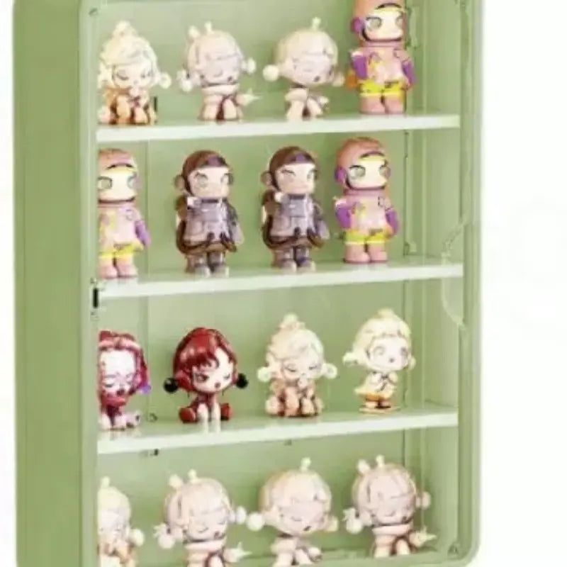 Large Wall-Mounted Display Shelf, 4-Tier Acrylic Storage Box, Space-Saving Action Figure Holder, Ideal Gift for Collectors & Fans
