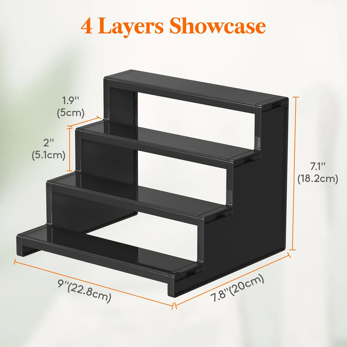 Lifewit 4 Tier Black Display Stand for Cologne, Perfume, Figures, Cupcakes, Desserts, Spices & Fragrance,summerwins