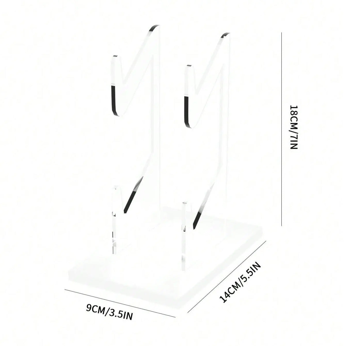 Double Layer Double Tiers Game Controller Holder Storage Rack, Controller Display Stand, Console Accessories for Home & Office, Gaming Accessories, Clear Organizer, Acrylic Organizer, Controller Organizer