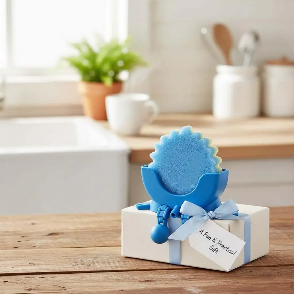 Cute Hanging Sponge Holder with Drainage – Keeps Your Sponge Dry & Smiling, For Scrub Daddy Holder, Funny Sponge Stand for Kitchen Sink, 3D Printing Countertop Sponge Holders
