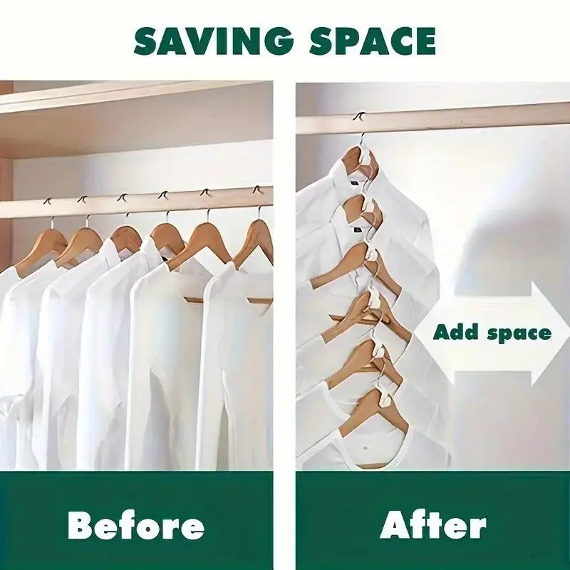 Foldable Plastic Clothes Hanger Hook, 50pcs Portable Hanging Coat Hook, Space Saving Home Storage Hook, Closet Hooks for Bedroom, Living Room, Office
