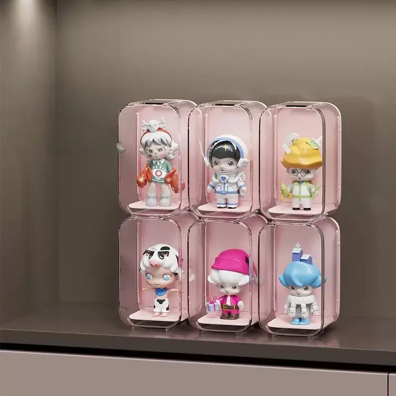 Large Wall-Mounted Display Shelf, 4-Tier Acrylic Storage Box, Space-Saving Action Figure Holder, Ideal Gift for Collectors & Fans