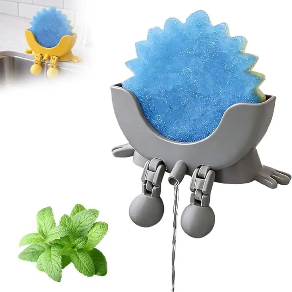 Cute Hanging Sponge Holder with Drainage – Keeps Your Sponge Dry & Smiling, For Scrub Daddy Holder, Funny Sponge Stand for Kitchen Sink, 3D Printing Countertop Sponge Holders