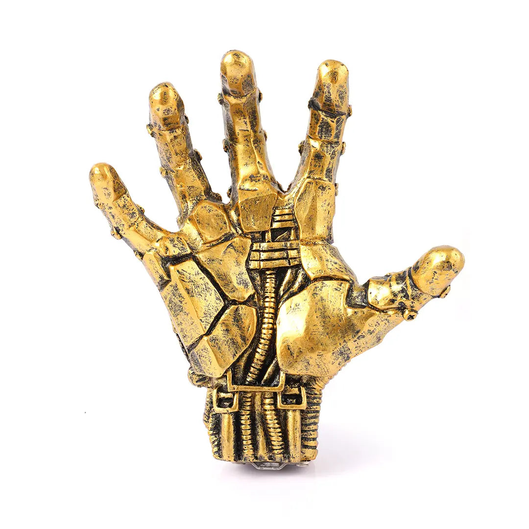 Terminator Hand Resin & Durable Metal Wall-Mount Decorative Statue - 1-Pack Home Organizer, Basketball Holder, Soccer Ball Display Rack, Aesthetic Room Decor, Unique Room Decorations, Cool Boy Gift
