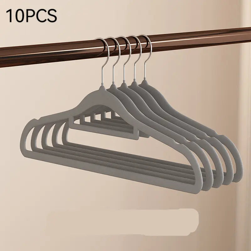 100/60/20/10 Pack Non-Slip Velvet Hangers, Closet Organizer, Rotatable Clothes Hanger, Space-Saving Plastic Clothes Hangers for Jackets, Pants, Suits, Coat Hangers for Closet, 360° Rotating Hook