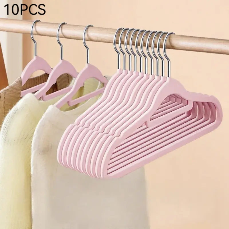 100/60/20/10 Pack Non-Slip Velvet Hangers, Closet Organizer, Rotatable Clothes Hanger, Space-Saving Plastic Clothes Hangers for Jackets, Pants, Suits, Coat Hangers for Closet, 360° Rotating Hook