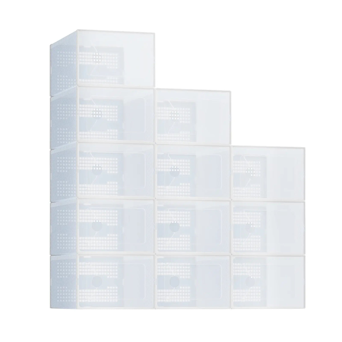Clear Shoe Storage Boxes, Plastic Stackable Shoe Containers with Lids, Display Sneaker Case Organizer for Closet, Under Bed, Entryway, Shoe Storage Organizer, Box Shoe Storage