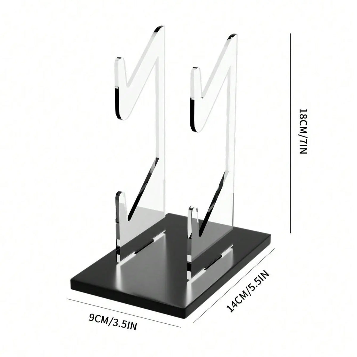 Double Layer Double Tiers Game Controller Holder Storage Rack, Controller Display Stand, Console Accessories for Home & Office, Gaming Accessories, Clear Organizer, Acrylic Organizer, Controller Organizer
