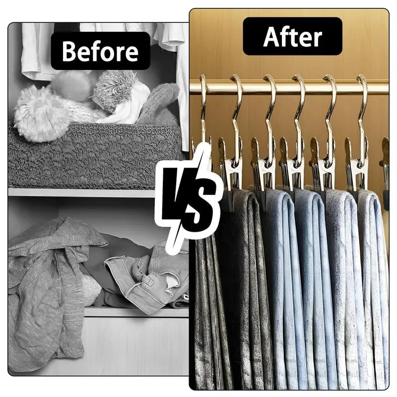 Stainless Steel Split Boot Organizer Hangers & Pegs - Stable Clips Bulk Packs (20/30/60pcs) for Closet Storage, Storage Organization, Home Supplies Closet Organizers