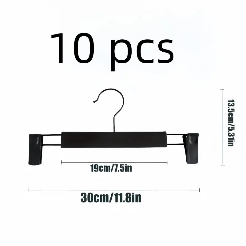 10-Pack Adjustable Pants Hangers - Non-Slip Clips, Space-Saving Velvet Hangers for Skirts, Jeans & Trousers, Premium Wardrobe Organizers, Closet Organizer Hangers