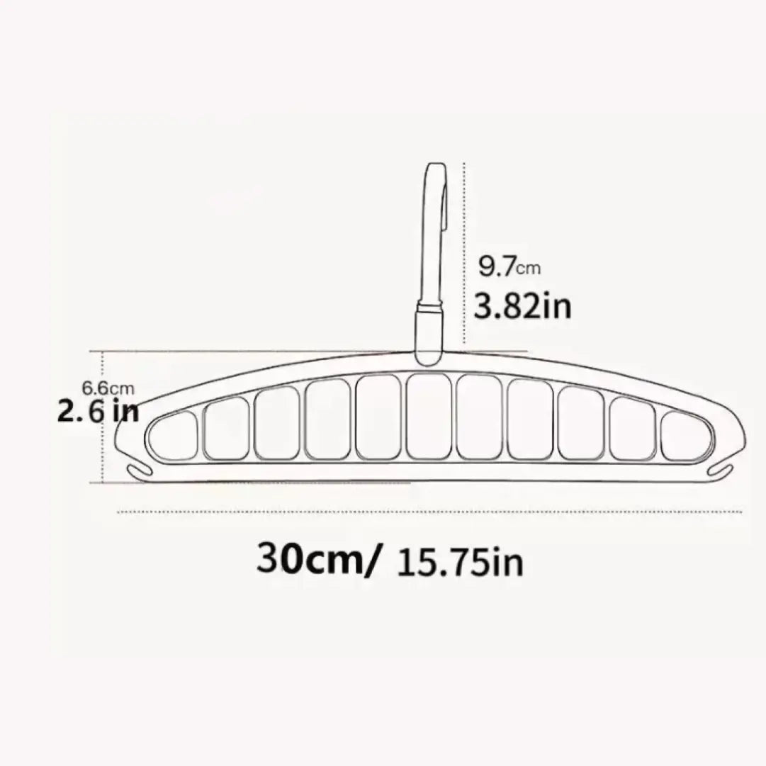 Space Saving Multi Hook Design Clothes Hanger, 3 Counts Durable Lightweight Hanger, Space Saving Hangers, Home Organizer for Wardrobe, Closet, Bedroom, Living Room, Closet Organization, Storage Hanger