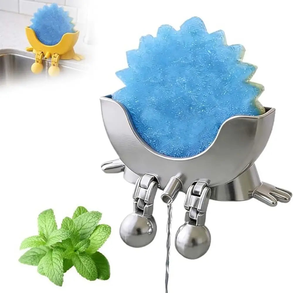 Cute Hanging Sponge Holder with Drainage – Keeps Your Sponge Dry & Smiling, For Scrub Daddy Holder, Funny Sponge Stand for Kitchen Sink, 3D Printing Countertop Sponge Holders