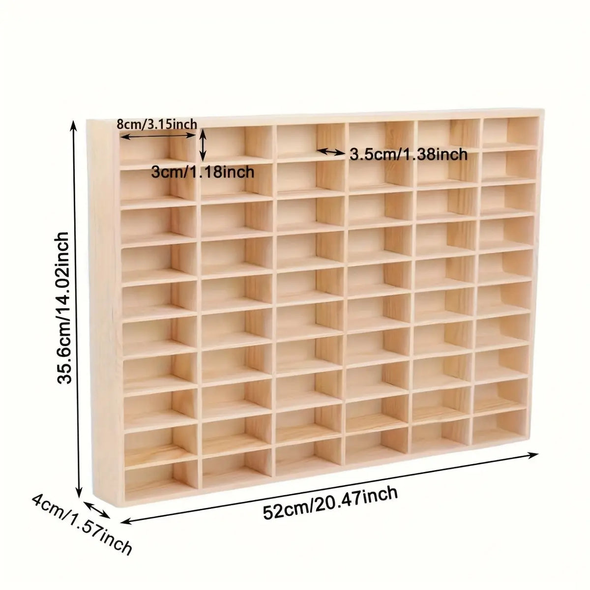 Wooden Multi-Grid Figure Storage Organiser Display Box, Boho Multi-Layer Wall Showcase Cabinet, Craftsmanship Figure Model Collection Display Shelf for Collectibles