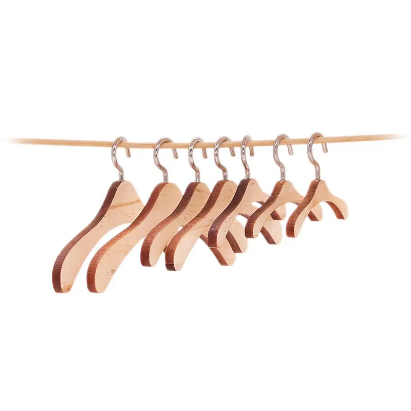 6.5in Hanging Clothes Hanger Set with Racks for 7in Magnetic Desk Goose, Portable Wardrobe Organizer for Mini Outfits & Accessories, Cute DIY Decoration Gift,sohochic