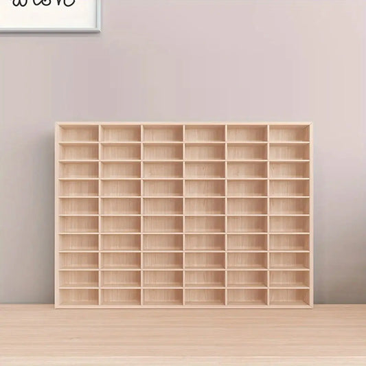 Wooden Multi-Grid Figure Storage Organiser Display Box, Boho Multi-Layer Wall Showcase Cabinet, Craftsmanship Figure Model Collection Display Shelf for Collectibles
