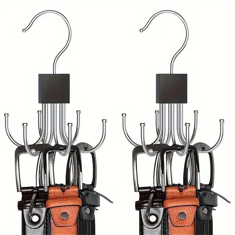 Rotating 6-claw Hook, 2 Counts Multifunctional Rotating Hook, Bag Storage Hook, Household Organizing Hook for Coat, Hat, Scarf,  Home Essentials