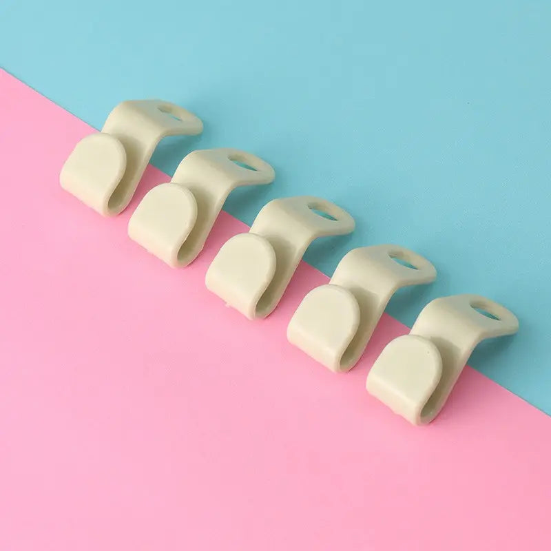 Plastic Hanger Connector Hooks, Space Saving Wardrobe Organizer, Durable Hanger Extender Clip, Smooth Edge Closet Accessory