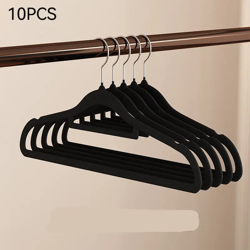 100/60/20/10 Pack Non-Slip Velvet Hangers, Closet Organizer, Rotatable Clothes Hanger, Space-Saving Plastic Clothes Hangers for Jackets, Pants, Suits, Coat Hangers for Closet, 360° Rotating Hook