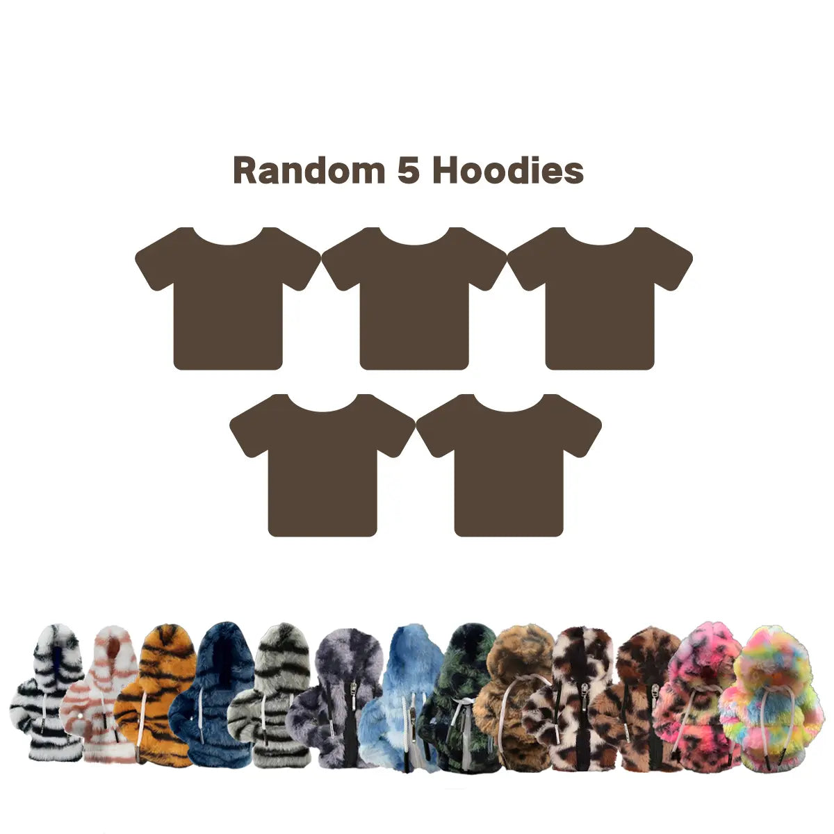 6.5in Hanging Clothes Hanger Set with Racks for 7in Magnetic Desk Goose, Portable Wardrobe Organizer for Mini Outfits & Accessories, Cute DIY Decoration Gift,sohochic