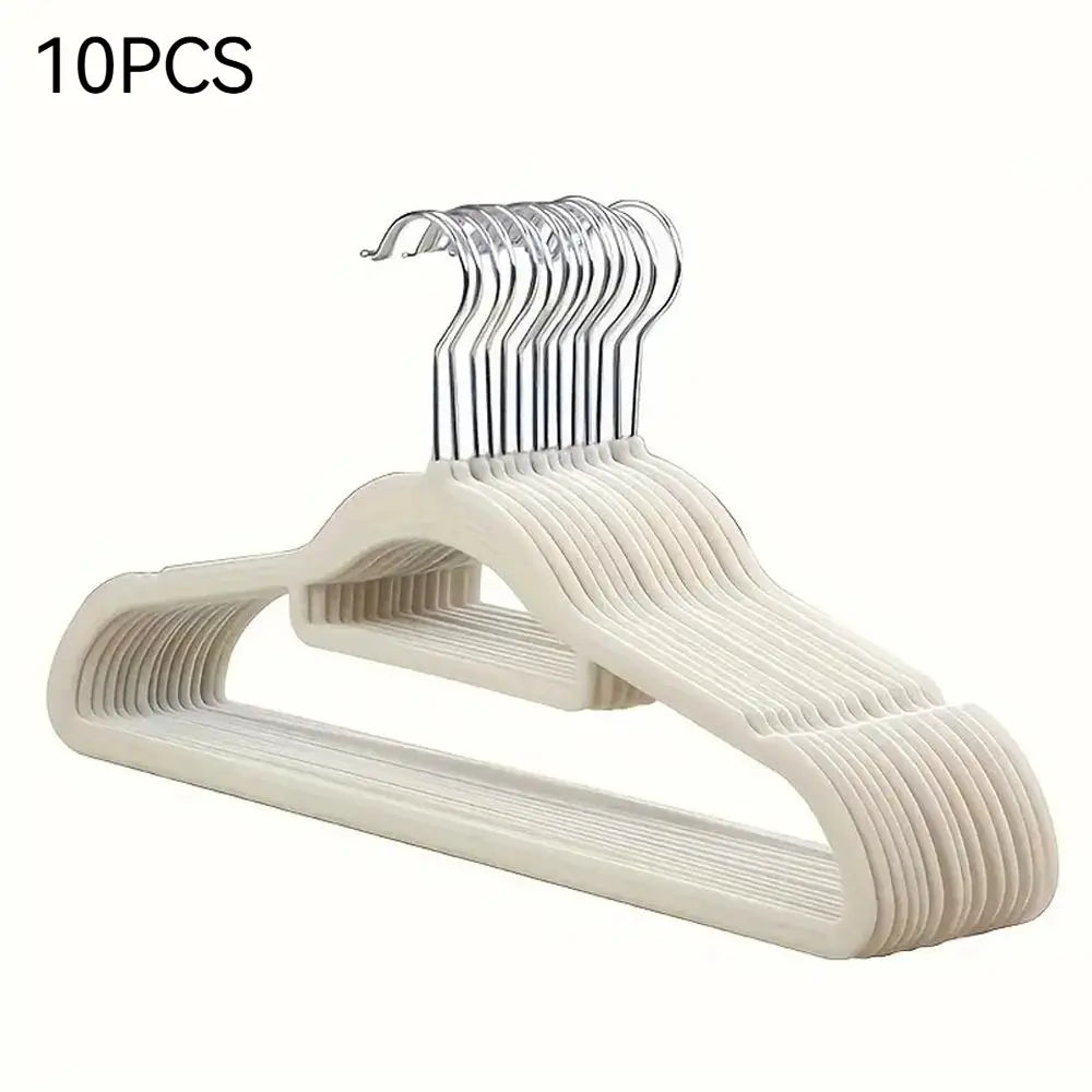 100/60/20/10 Pack Non-Slip Velvet Hangers, Closet Organizer, Rotatable Clothes Hanger, Space-Saving Plastic Clothes Hangers for Jackets, Pants, Suits, Coat Hangers for Closet, 360° Rotating Hook