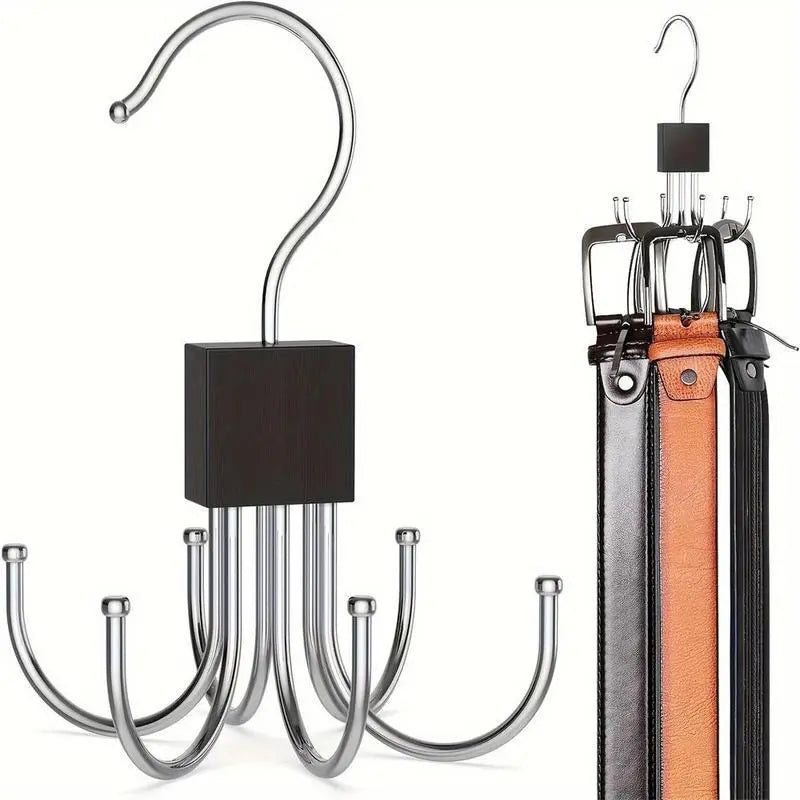 Rotating 6-claw Hook, 2 Counts Multifunctional Rotating Hook, Bag Storage Hook, Household Organizing Hook for Coat, Hat, Scarf,  Home Essentials