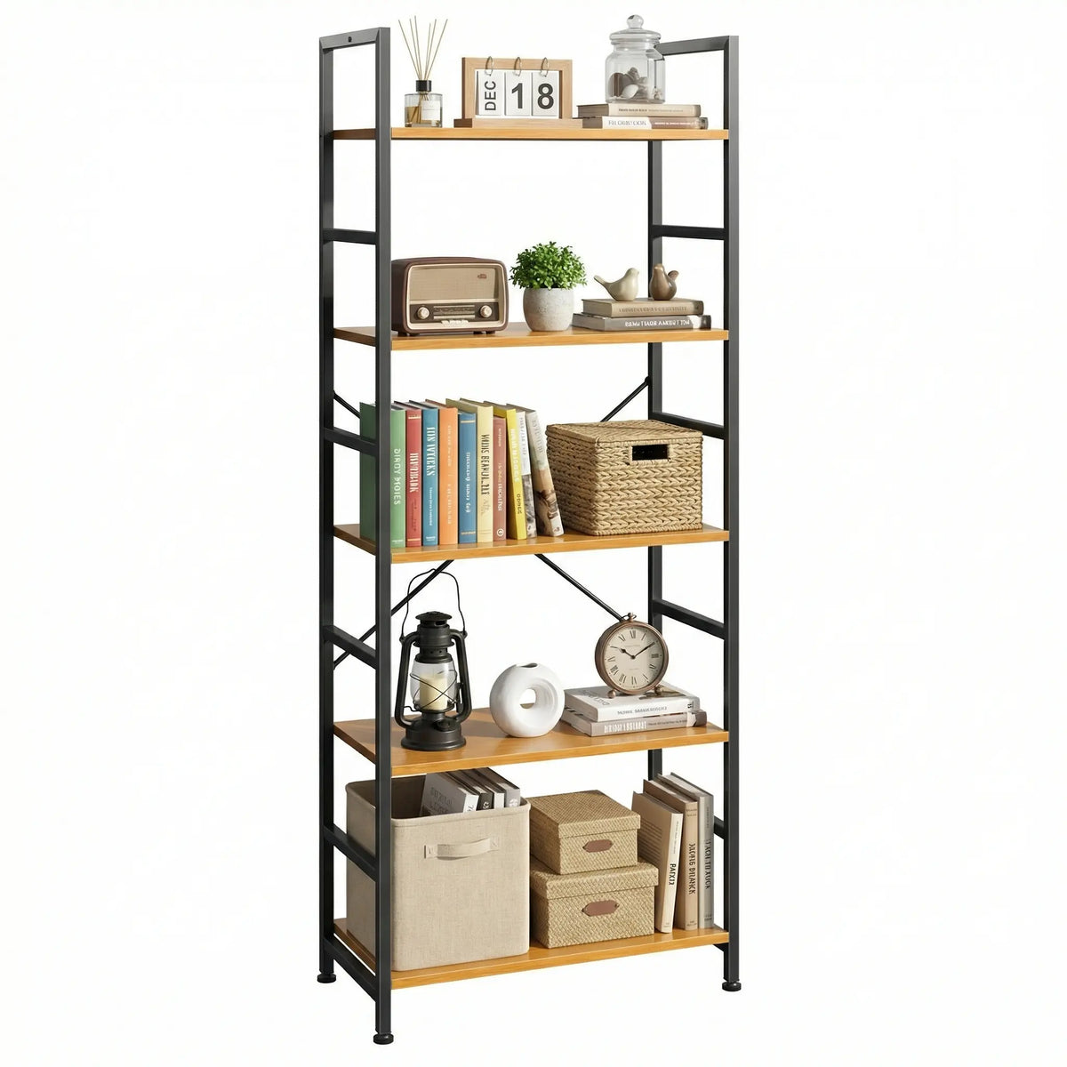 Sweetcrispy Sturdy Modern Industrial Metal Corner Organizer Storage Rack - Tall Compartmentalized Cube Standing Shelf with Waterproof Coating, 30 lbs per Panel, 25+ kg Capacity, Vertical Storage Solutions, Apartment Indoor Furniture, Metal Shelf Racks